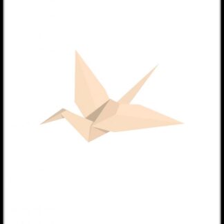 Origami fugl plakat