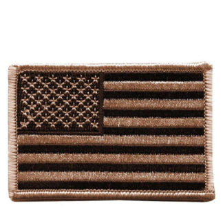 Rothco Patch U.S. Flag - Stryges/Sys På (Desert Tan, One Size)