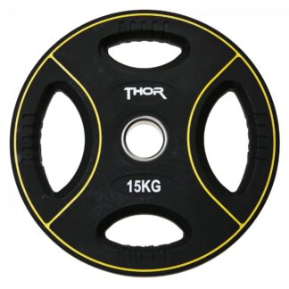 Thor Fitness Vægtskive m. Håndtag 15kg (1stk)