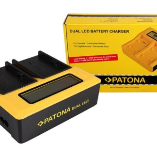 PATONA Dual LCD USB Charger for Sony BP-U30 BP-U60 BP-U90 BP-U95 BPU30 BPU60
