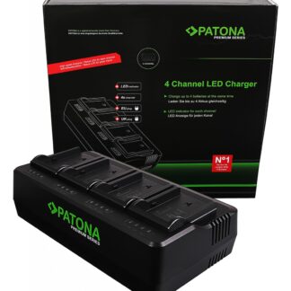 PATONA Premium 4-fold Charger for Sony BP-U30 BP-U60 BP-U90 BP-U95