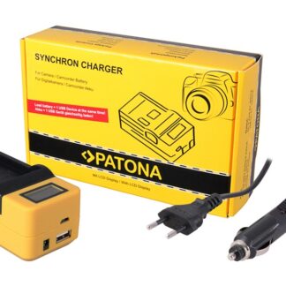 PATONA Synchron USB Charger f. Sony NPBX1 NP-BX1 with LCD