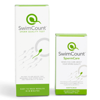 SwimCount Sædkvalitetstest + SpermCare kosttilskud pakketilbud