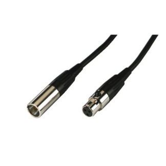 Mini XLR-kabel 5 meter sort Lyd og mikrofon - MCM-500/SW
