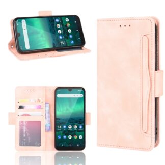 Nokia 1.3 - Læder cover / pung - Aftagelig udvendig kortholder - Pink