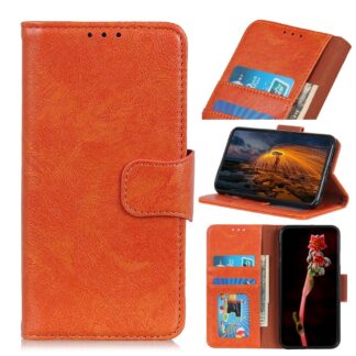 Nokia 5.3 - Ægte læder cover / pung - Orange