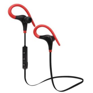 Sports EARHOOK Bluetooth Høretelefoner m/mikrofon - Rød