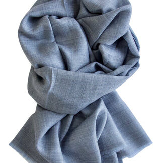 Cashmere tørklæde i 100% eksklusiv kashmir uld - grå