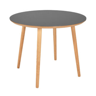 Specialvare: Ovalt linoleum spisebord m udtræk