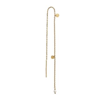 Stine A Dangling Petit Coin and Pearl - 1126-02-S- Pearl