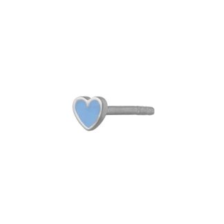 Stine A Petit Love Heart Light Blue sølv - 1181-00-Light Blue