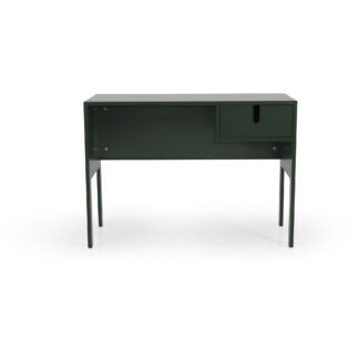 TENZO Uno skrivebord, m. 1 skuffe og plasthåndtag - skovgrøn MDF (105x50)