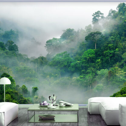 ARTGEIST Fototapet - Morning Fog morgentåge i regnskov (flere størrelser) 100x70