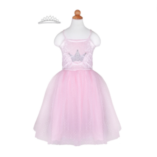 Pretty Pink kjole og diadem - 3 - 4 år - GP