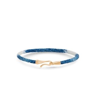 Ole Lynggaard Life armbånd - blå guld - A3040-401 Blue Jeans / 18 kt 16 cm