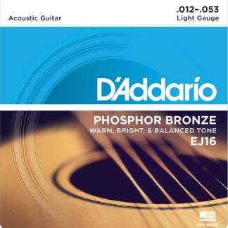 Daddario EJ16 Phosphor Bronze Guitarstrenge (Light 12-53)