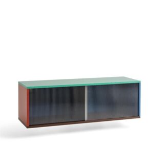 HAY Colour Cabinet Reol med Glasdøre Medium Multifarvet