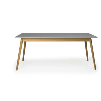TENZO Dot spisebord, rektangulær - grå mdf og natur eg (180x90)