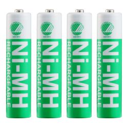 Deltaco Ultimate Ni-mh Rechargeable, Lr03/aaa Size, 1000mah, 4-pack - Batteri