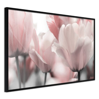 ARTGEIST Plakat med ramme - Pastel Tulips II Guld 90x60