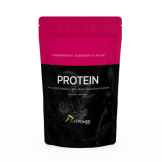 PurePower Proteinpulver - Valleproteindrik - Hindbær 400 g