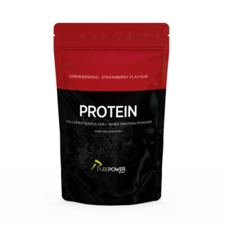 PurePower Proteinpulver - Valleproteindrik - Jordbær 400 g