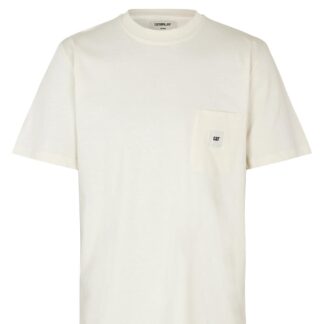 Caterpillar Basic Pocket T-shirt (Off White, S)
