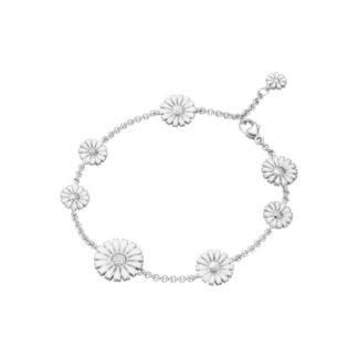 Georg Jensen Daisy sølv armbånd med 7 blomster - 20001537