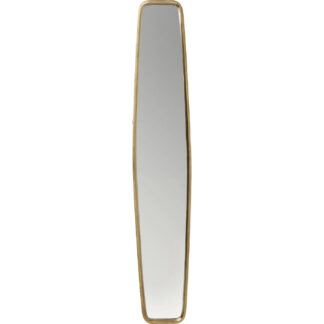KARE DESIGN Clip Brass vægspejl, rektangulær - spejlglas og messing aluminium (177x32)