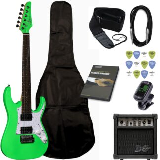 Magna M3 GR børne el-guitar pakke 1 grøn