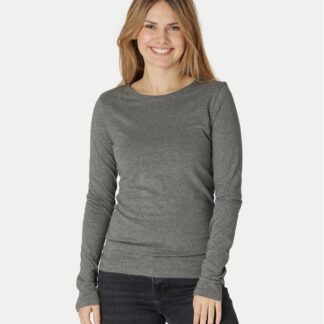 Neutral Organic - Ladies Long Sleeve T-shirt (Mørkegrå, S)