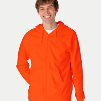Neutral Organic - Mens Hooded w. Zip (Orange, S)