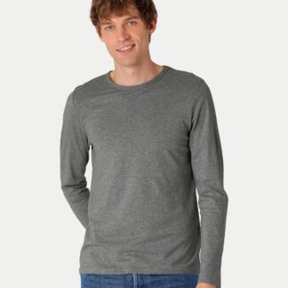 Neutral Organic - Mens Long Sleeve T-shirt (Mørkegrå, 2XL)