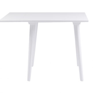 ROWICO Lotta spisebord - hvid m. klap, kvadratisk (80x80+25)