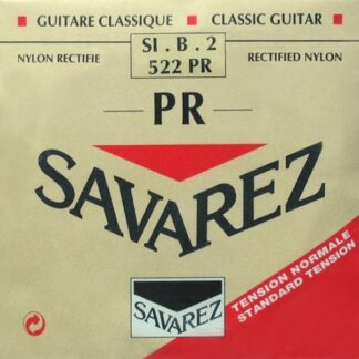 Savarez 522PR H2 løs spansk guitar-streng, rød