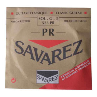 Savarez 523PR G3 løs spansk guitar-streng, rød